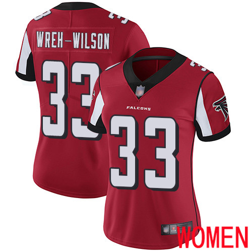 Atlanta Falcons Limited Red Women Blidi Wreh-Wilson Home Jersey NFL Football #33 Vapor Untouchable